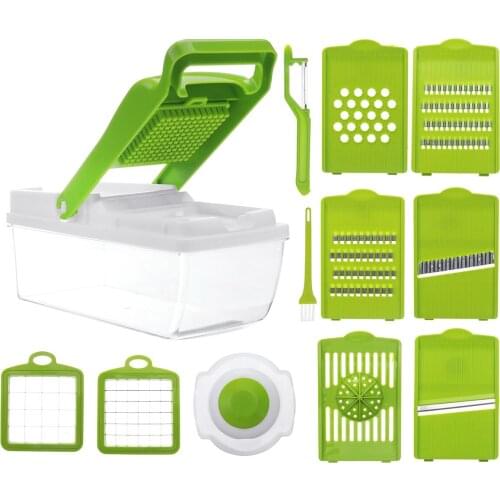 Multi-functional Vegetable Cutter Shredders Slicers Fruit Potato Peeler Carrot Grater for Kitchen Accessories Basket Vegetable