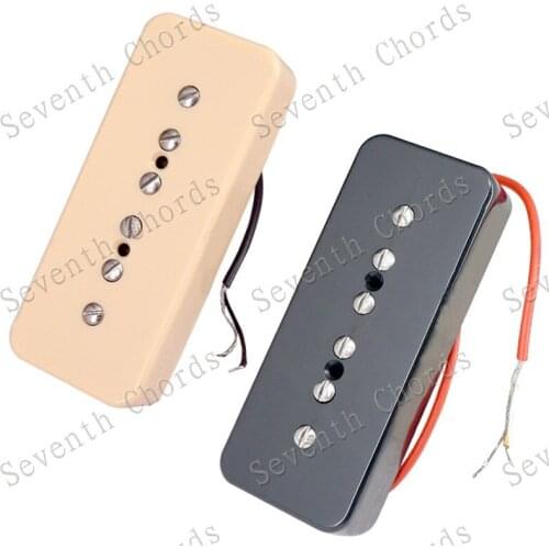 A Set of Electric guitar Soapbar Single Coil Pickups Soap bar Pickups Black and Cream for choose guitar accessories