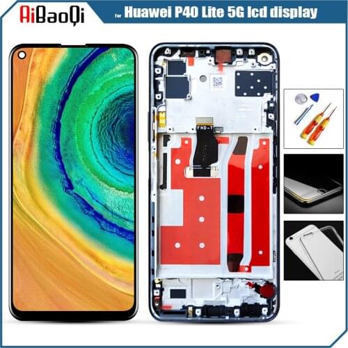 Original 6.5 inch For Huawei p40 lite 5g LCD Display P40 lite 5G/nova 7 SE CDY-NX9A Touch Screen Digitizer Assembly parts+tools
