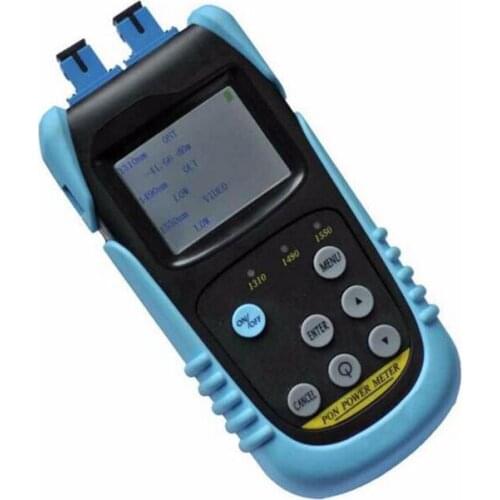 Handheld PON fiber optic Power Meter TLD607P with 1310nm, 1490nm, 1550nm Used in FTTH digital system of communication devices