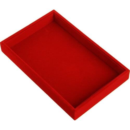 Stackable Jewelry Trays Inserts Velvet Catch All Jewelry Display Tray Case