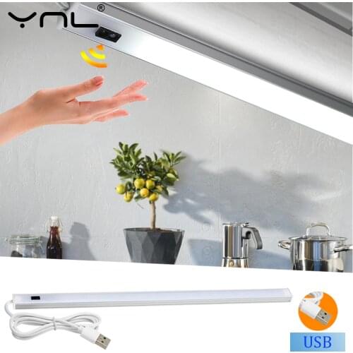 USB LED Cabinet Kitchen Light Indoor Bedroom Wardrobe Closet Lamp Discolor 3 Colour Smart Motion Sensor Tube LED Closet Lighting