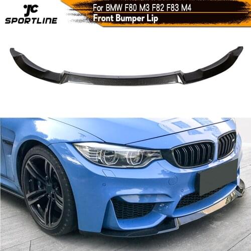 Carbon Fiber / FRP Front Bumper Lip Splitters Spoiler for BMW F80 M3 F82 F83 M4 2014 - 2018 Sedan Coupe Convertible Front Lip