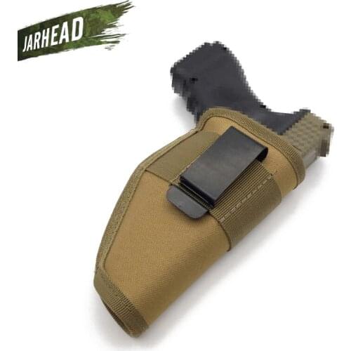 Universal IWB OWB Holster Concealed Carry Pistol Holsters Belt Metal Clip Left Right Hand Pistol Holster Airsoft Gun Accessories