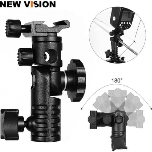 MagicVision Universal Metal Mount Speedlite Flash Hot Shoe Adapter for Trigger Umbrella Holder Swivel Light Stand Bracket