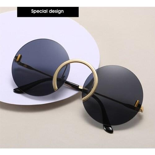 Женские солнцезащитные  круглые очки VYOPBC China At AliExpress