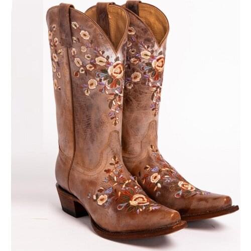 SARAIRIS Big Size 43 Fashion mid-calf slip-on Square Heel Women Shoes Comfy Concise Great Quality Western Boots