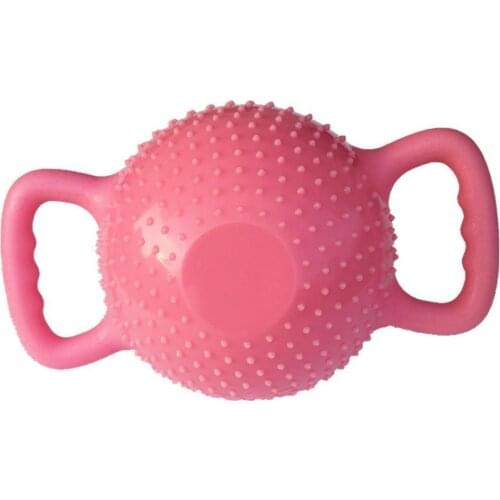 1pc Portable Double Handle PVC Massage Point Workout Fitness Yoga Kettle Dumbbell Sport Yoga Fitness Equipment for Men Women