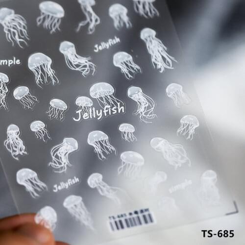 1 piece of 5D high quality ultra-thin adhesive cartoon animal Nail Art Sticker fashion lovely DIY manicure Decal decoration