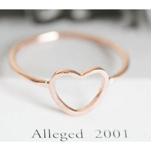 10 pcs/lot Mix Color Office Lady Midi Rings Gold-color Brand Love Heart Designer Finger Ring Free Shipping
