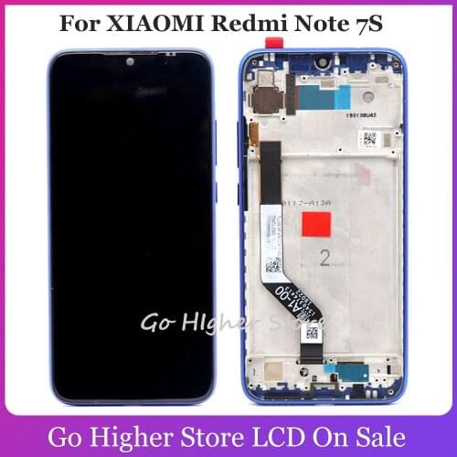 100% Tested For XIAOMI Redmi Note 7S LCD Display Digitizer Screen Touch Panel Sensor Assembly Note 7S LCD