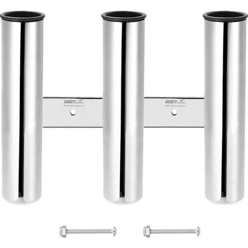 Marine Boat Fishing 3 Pole Rod Holder Rack Storage Rest Bracket Side Mount