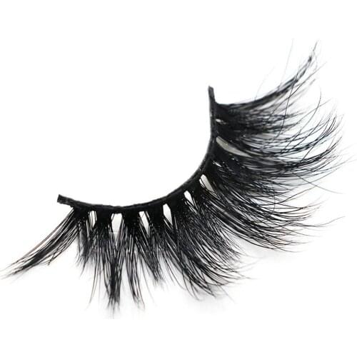 5 Pair 5D Mink Eyelashes 25mm Thick Black Nature False Lashes Private Label Lash Boxes Packaging