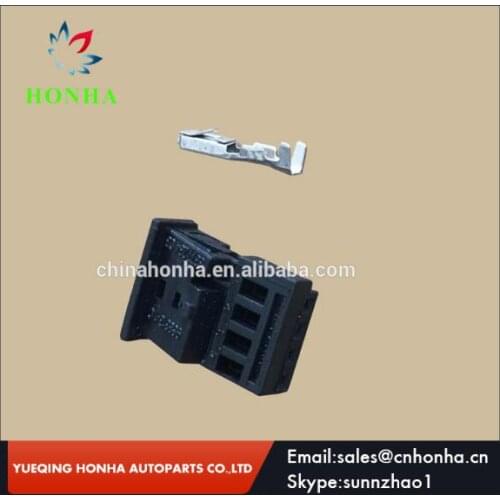 50pcs/lot 968813-9C 0-1452576-8 PA66 4 pin male and female unsealed wire harness connector