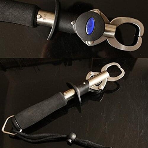 8pcs Portable Fish Lip Gripper FLG-SM-003 Grabber with Scale Ruler