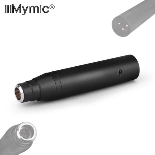 IiiMymic 48V Phantom Power Adapter Male XLR For AKG Samson 3 Pin Lavalier Headset Condenser Mic Musical Instrument Microphone