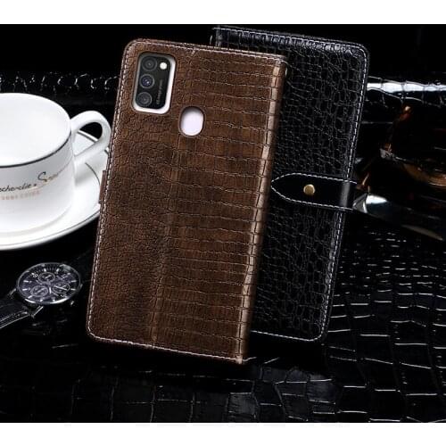 Case For Samsung Galaxy M30S Case Cover Crocodile Grain Flip Leather Case For Samsung Galaxy M30S/SM-M307F Cover Business Phone