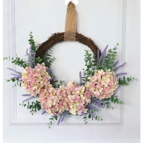 Front Door Flower Wreath ing Spring Front Door Greenery Wedding Decor