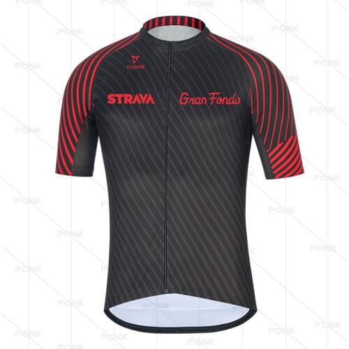 STRAVA Pro Team Cycling Jersey Summer MTB Bike Jersey Shirt Maillot Ciclismo Quick Dry Bicycle Clothing Cycling Clothes