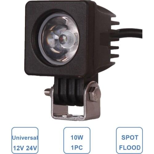 10W LED Work Light Car Auto SUV ATV AWD 4X4 Offroad Driving Fog Lamp Motorcycle Truck Reverse Backup 12V 24V Parking Spotlight
