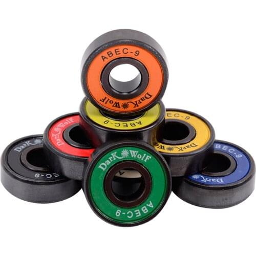 Pack of 8 Premium Skateboard Bearings Pro Longboard Bearings 608 ABEC Skateboard Trucks Wheels Bearings