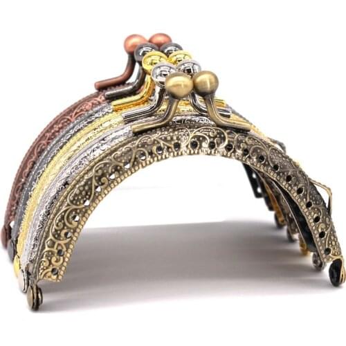 8.5cm Round Metal Frame for Purse Handle Clutch Bag Handbag Accessories Making Purse Clasp Lock Metal Clasp Bags Hardware