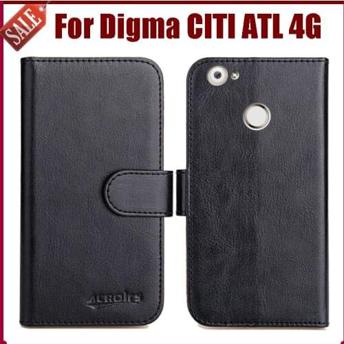 Hot! Digma CITI ATL 4G Case New Arrival 6 Colors High Quality Flip Leather Protective Phone Cover For Digma CITI ATL 4G Case