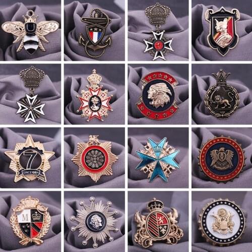 Fashion brooch breastpin Order of Merit college army rank patches metal patches badges applique patches for clothing DE-2683