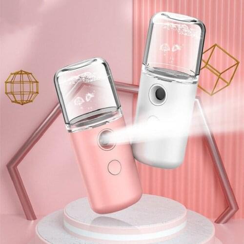 Portable Mini Hydrating Sprayer Beauty Spray Apparatus Humidifier 30ML USB Rechargable Mist Sprayer Facial Hydrating Apparatus