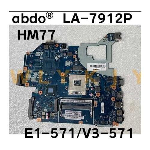 Q5WV1 LA-7912P for Acer E1-531 V3-571 E1-571G V3-571G V3-531G laptop motherboard NBC0A11001 HM77 HD4000 free CPU 100% test work