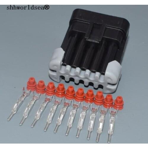 Shhworldsea 1.5mm electric 10pin auto housing plug, waterproof plastic wire cable harness connector 12045808