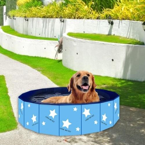 Pet Dog Folding Swimming Pool Bathtub PVC Portable Children Bath Tub Great Swimming Pool For Boys Girls Dogs Cats