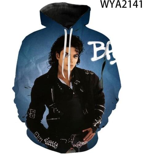 3D Printed Michael Jackson Hoodies Men Women Children Sweatshirts Streetwear Pullover Long Sleeve Boy Girl Kids Casual Jacket