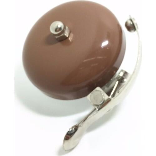 Q1065 free shipping Bicycle Retro English Bell Ringing Bell Aluminum Silver Coffee Brown Bike Bell vintage wholesale