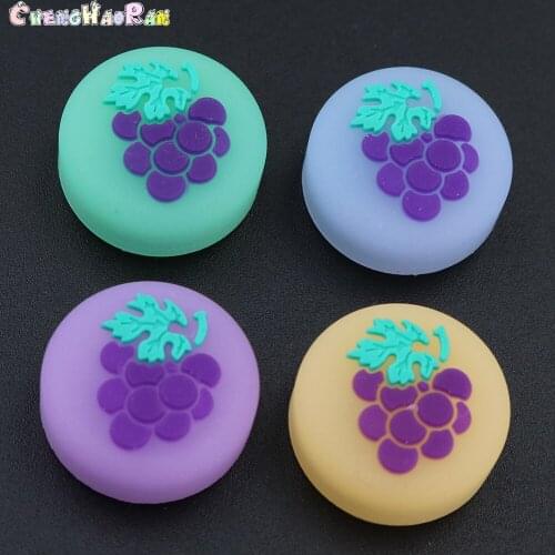 Grape For Switch Luminous Jelly Cap Animal Crossing Silicone Joystick Thumb Grip Caps for Nintend Switch Lite Controller