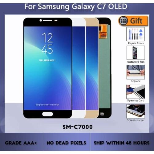 5.7'' C7000 LCD for SAMSUNG Galaxy C7 C7000 LCD Display Touch Screen Digitizer Replacement For Samsung C7 C7000 LCD