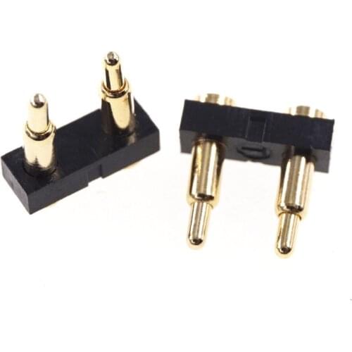 10 pcs SMD Spring Loaded Pogo connector 2 Pin 4.0mm Pitch Battery Contact SMT 7.0mm Height Modular Header pins Power Charge
