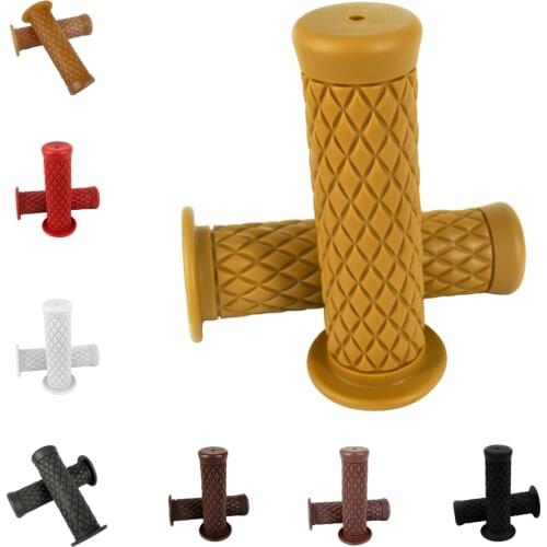 2 Pieces Rubber Motorcycle Handlebar Hand Grips for Harley 883 1200 Yamaha/Kawasaki CB400