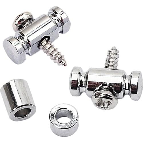 2Pcs Roller String Tree For Guitar Electric Acoustic Box Accessories Chrome