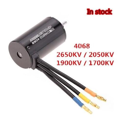 4068 2650KV / 2050KV / 1900KV / 1700KV 4P Sensorless Brushless Motor for 1/8 RC Racing Car Truck Truggy On Road