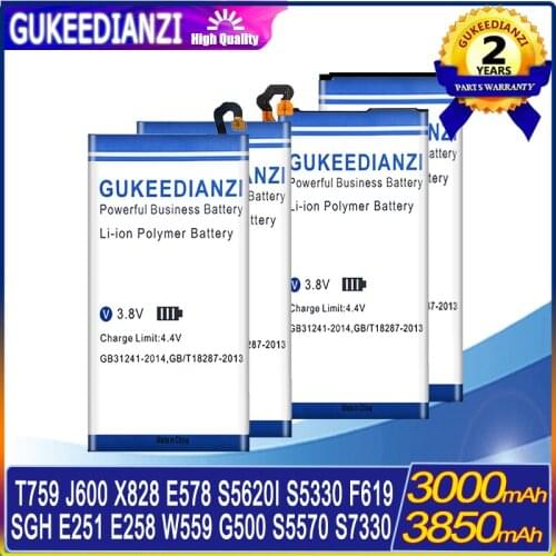 Battery For Samsung Galaxy Nexus S GT Prime/SGH E251/E258 W559 G500 S5570 S7330 T759 J600 X828 E578 C7 J1/S5620I S5330 F619 E740