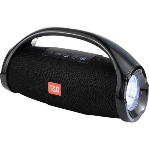 LED Flashlight Bluetooth-compatible Stereo Speakers Portable Subwoofer Dual Diaphragm Wireless Portable Speakers Music Center