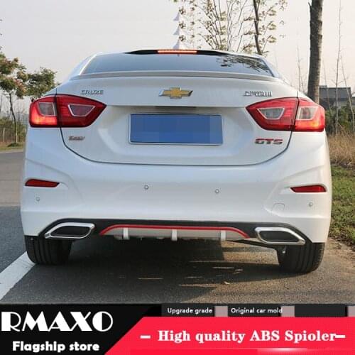 For Chevrolet Cruze ABS Rear Bumper Diffuser Bumpers Protector For 2017-2018 Cruze Body kit bumper rear lip rear spoiler
