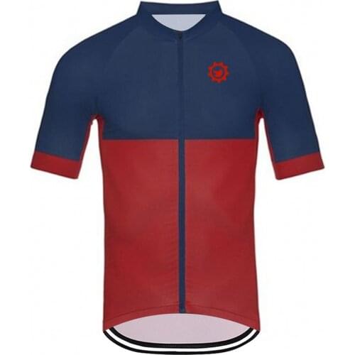 Breathable Road Bike Riding Uniform Summer Training Wear Cycling Clothes Jersey Men Polyester Short Sleeve Quick Dry Pro Team