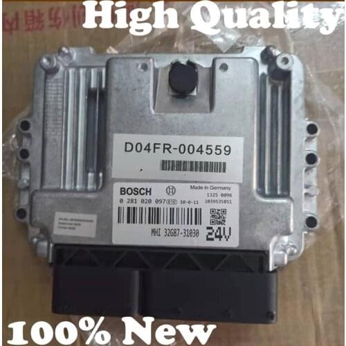 ECU D04FR Engine Controller D04FR-004559 Computer Board 32GB-201030 407920-2413 0281020097 for SK130-8 SK140-8 Kobelco Excavator