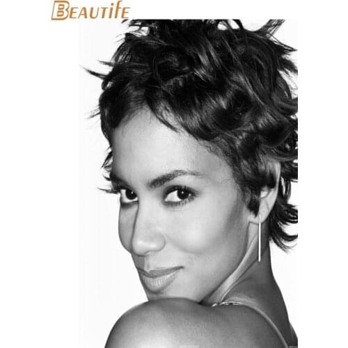 Hot Sale Custom Halle Berry Poster Home Decoration Fashion Silk Fabric Wall Poster Custom Poster
