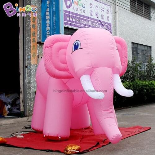 Custom made 3m/6m length inflatable pink elephant / big elephant inflatable / inflatable mascot elephant toys