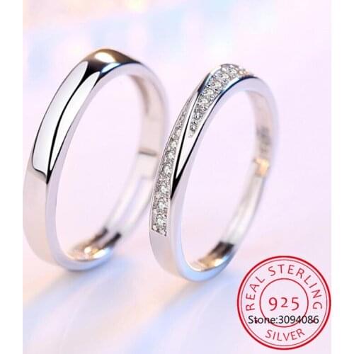 LEKANI 925 sterling silver new jewelry fashion woman opening ring anniversary wedding anniversary wedding engagement couple ring