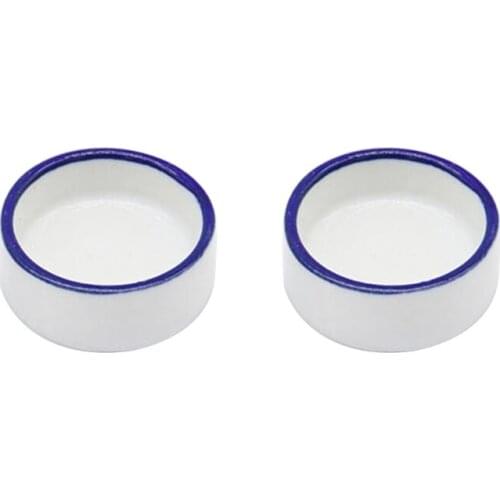 Reptile Bowl Spider Water Dish Round Food Bowl Ceramic Escape Proof Feeder for Small Medium Size Pet Tortoise Lizard