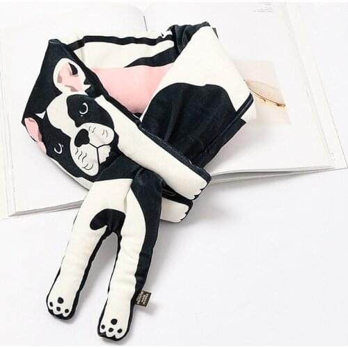 Fashion Women Scarf Thicken warm animal pattern Collar Neck Warmer Winter Shawl Wrap Girls Echarpe Femme Soft D250